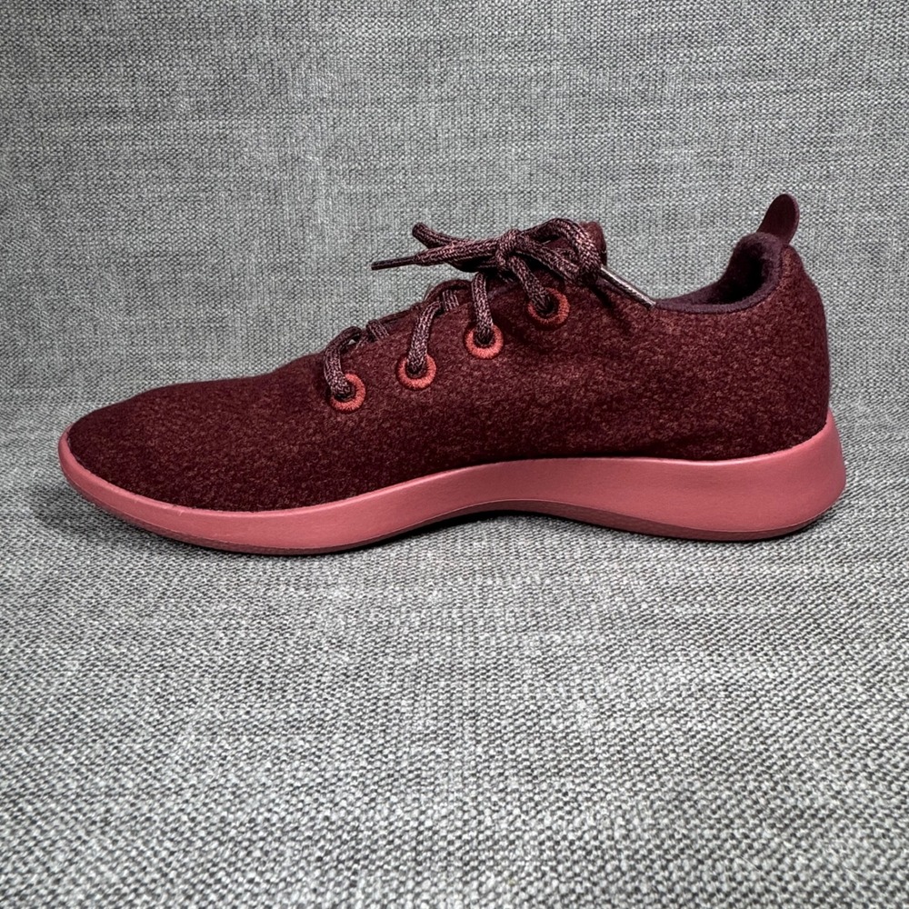 Allbirds Merino Wool Runners Mens 11 Burgundy Maroon Low Top Sneakers WRM11 - Picture 11 of 12